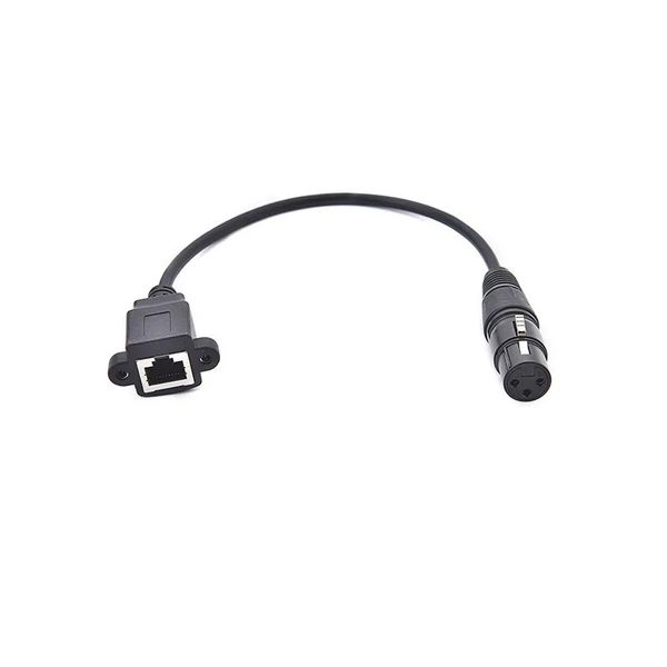 2024 Canon 3-ядерный 3-ядерный до RJ45 Audio Cable, 3-ядерный 3-ядерный XLR-женский и сетевой кабель, разгибательный кабель аудиосигнала-для Canon