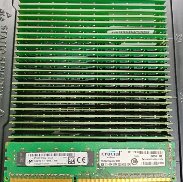 RAMS Micron DDR3 ECC RAM 8GB 1600MHz UDIMM 240PIN DDR4 8GB 2RX8 PC3/PC3L12800E Server desktop Desktop