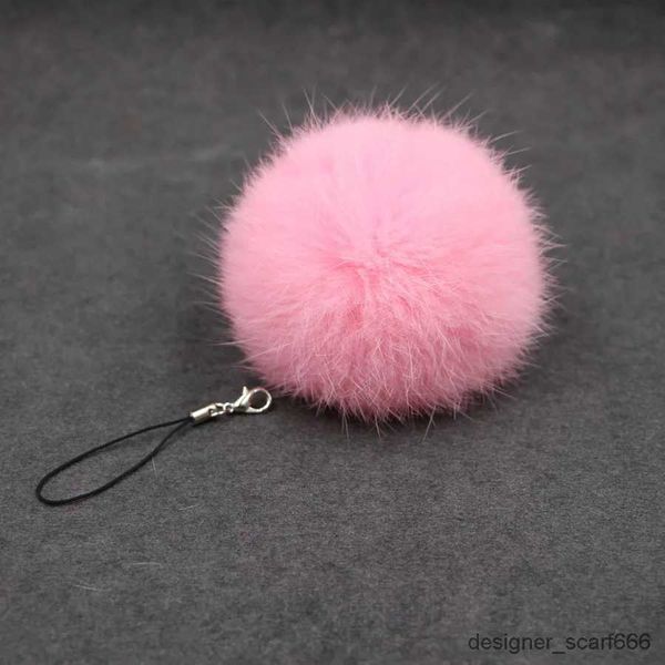 Keychains Bedanyards FOLE CELO CELA TAPELO DE CELO DE 8CM IMITAÇÃO RABBIT BOLE BOLA PENENTE PENENTE PENANDO ACESSORES DE CANTECIMENTOS