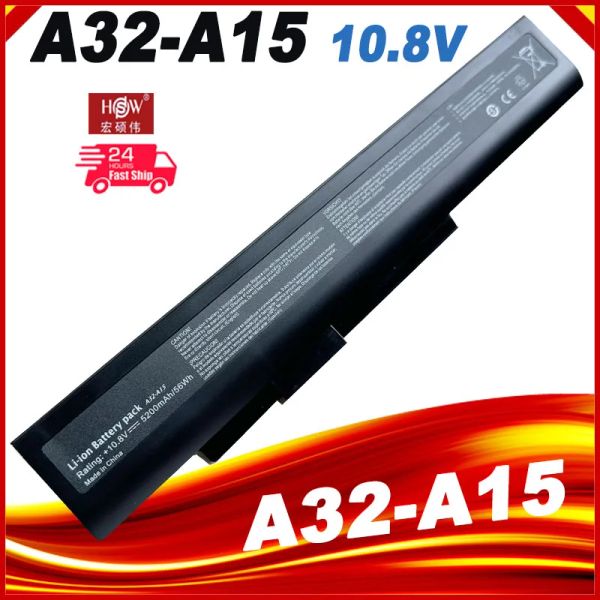 Bateria de Bateria A32A15 A41A15 A42A15 A42H36 PARA MSI PARA AKOYA E6201 E6228 E7219 Series