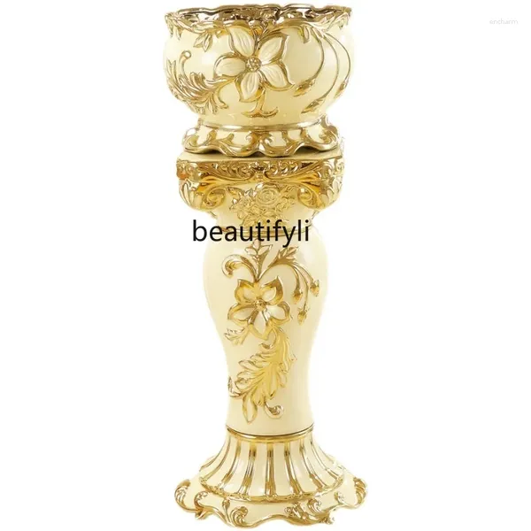 Vasen Gy European Floor Ceramic Vase Home Decoration Villa Flur Wohnzimmer TV