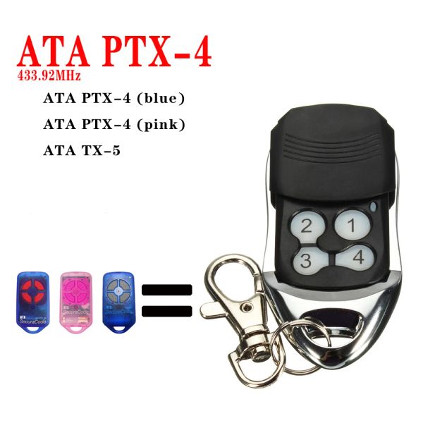 Anelli per ATA PTX4 TX5 SecuraCode Garage Gate Remote Control PTX4 Sostituzione 433MHz Codice di rotolamento Keychain 2022 più recente