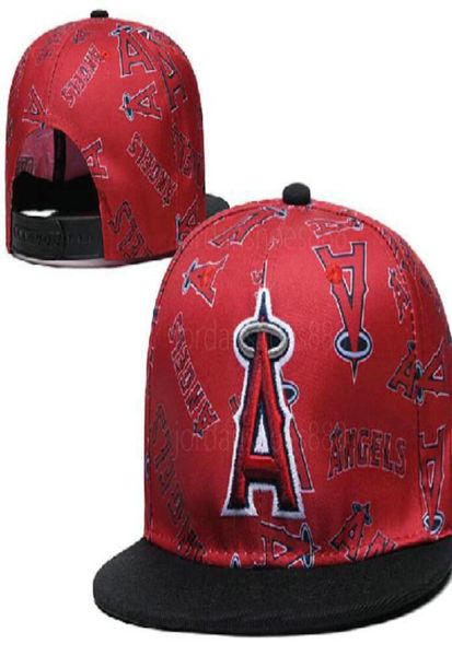 Новейший дизайн 2020 Бейсбол Ангелы Ангелы шляпы кости плоские мужские женские бейсбольные шапки A07509526