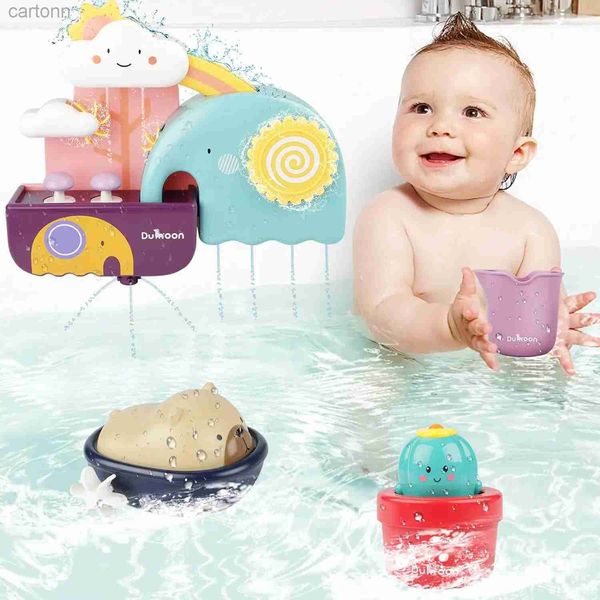 Bath Toys Mini Baby Elephant Shower Toy com chuveiro urso