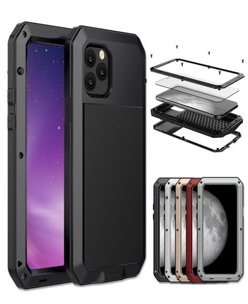 Armour 360 Proteção completa para o iPhone de Coque 11 Pro 12 mini max max case à prova de choque de alumínio de alumínio pesado fundos de serviço pesado capa 22227948