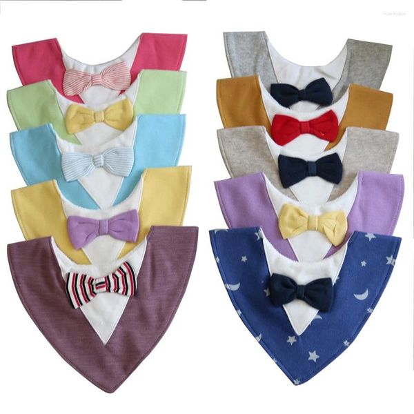 Собачья одежда 10pcs Pet Bandana Gentlemen's Style Cotton Pets Dogs Dog