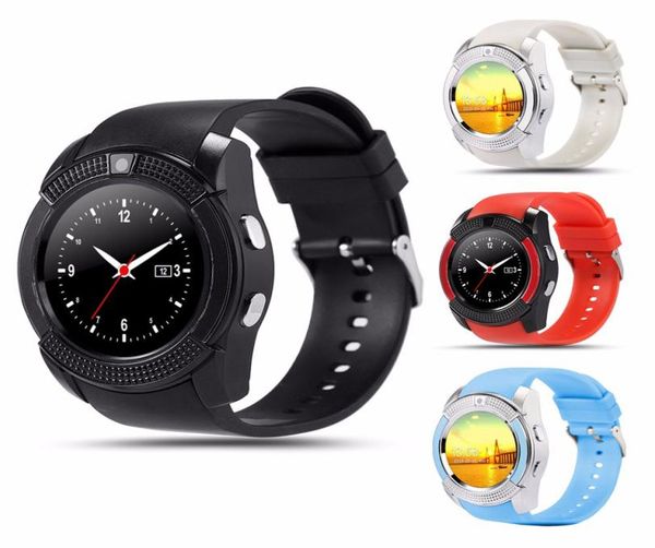 V8 MEN039S Sport Damen Smart Watch mit Kamera -SIM -Karte für Android -Informationen Reminder211113 geeignet