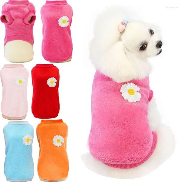 Dog Apparel Fleece Roupos de animais de estimação de animais de estimação com moletom com moletom com moletom de casaco para cães pequenos Chiwawa Puppy Sweetshirt