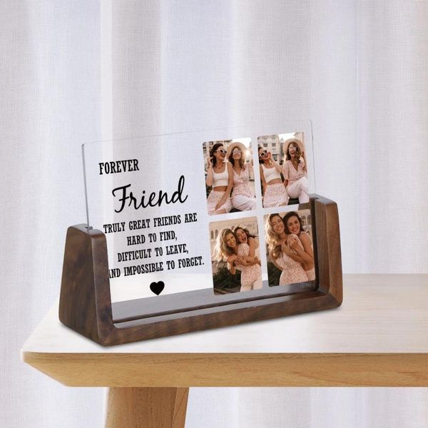 Rahmen personalisierte Freunden Geschenk IES Bilder Rahmen benutzerdefinierte Freundschaftsgeschenke Ideen für Soul Sisters BFF Birthday Present Andenken