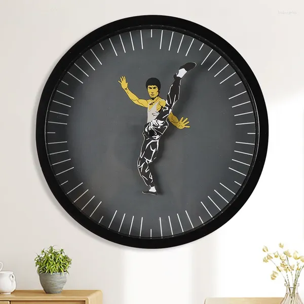 Relógios de parede relógio Bruce Lee