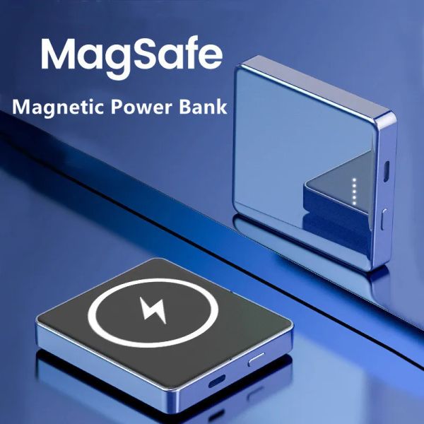 Banken 20W 10000mah für Magsafe Battery Pack Magnetic Wireless Power Bank externer Ersatzbatterie für iPhone 13 12 11 Pro Max Power Bank