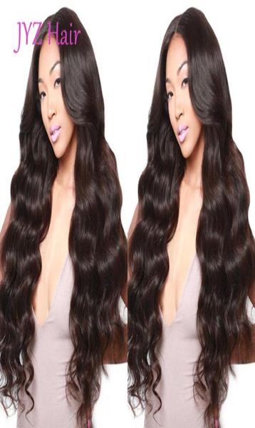 Кружевое переднее парик натуральный цвет свободный волна бразильская малазийская девственная человеческая волоса Полное кружевное парик необработанный дешево для продажи 71034755544760