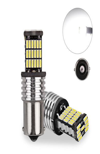 1157 1156 4014 45SMD Bulbs LED White Canbus Errore Cancus Segnale Light Light Driving Light Styling DC 12V3356975