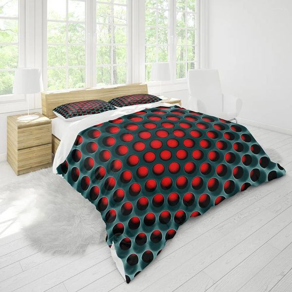 Set di biancheria da letto che vendono merci da letto 3d home tessile set di copertura trapunta a nido d'ape a 3 pezzi