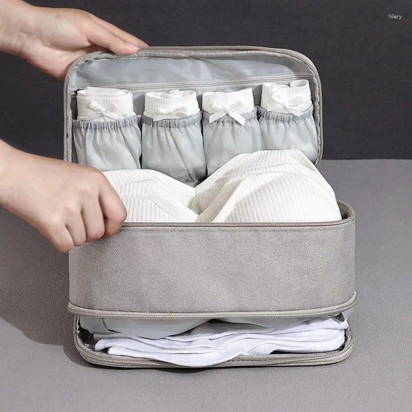 Aufbewahrungstaschen tragbare BH -Unterwäsche -Tasche Haushalt Handgehaltene Socken Kosmetikkleidung Unordnung Paket Koffer Toilettenartikel Organizer Beutel