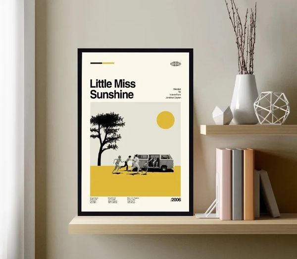 Little Miss Sunshine Canvas pintando comédia negra de rodovia arte imprimir