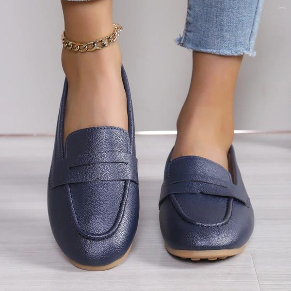 Sıradan ayakkabılar kadın yaz daireleri moda nefes alabilen yürüyüş tasarımcısı loafers lüks kadın deriler yumuşak taban sürüş