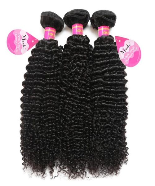 8A Brasilian Curly Hair 3 fasci Vergine Afro Kinkys non trasformati estensioni di capelli umani Curly Color 16313854217223