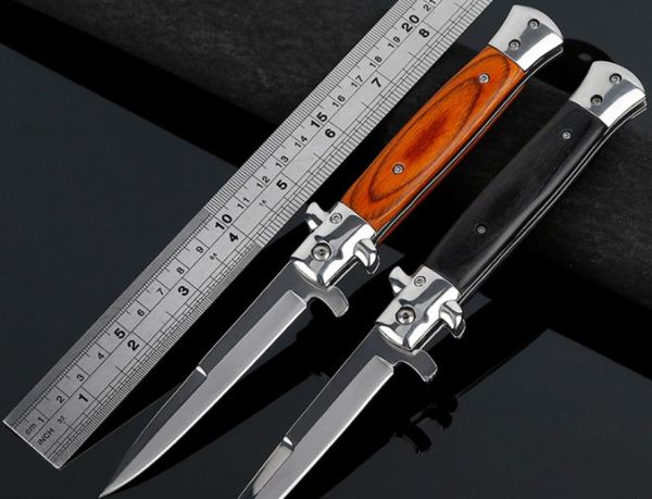 Целая ручка складного ручки складного лезвия карманное нож Sharp Stirleto Тактическое выживание охота на ножи для кемпинга.