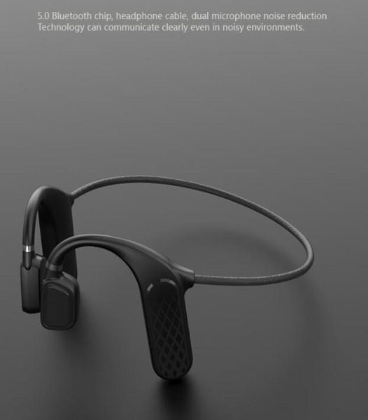 Kemik İletimi Bluetooth kulaklık kablosuz kulaklıklar 360 derece bükülme IPX5 su geçirmez uzun süre vs b10 b11 smr175 iPhone6899700 için