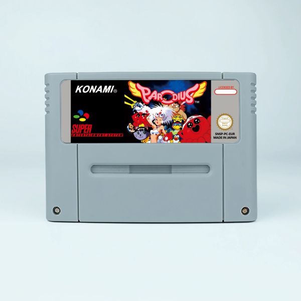 Aksesuarlar Parodius Deluxe Pack Aksiyon Oyun Kartı SNES EUR PAL USA NTSC 16BIT Oyun Konsolları Video Oyunu Kartuş