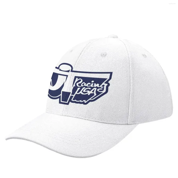 Top Caps Jt Racing USA Beyaz/Mavi-Eski Okul BMX Beyzbol Kapağı Cosplay Party Şapkalar Vahşi Şapka Kadın Erkekler