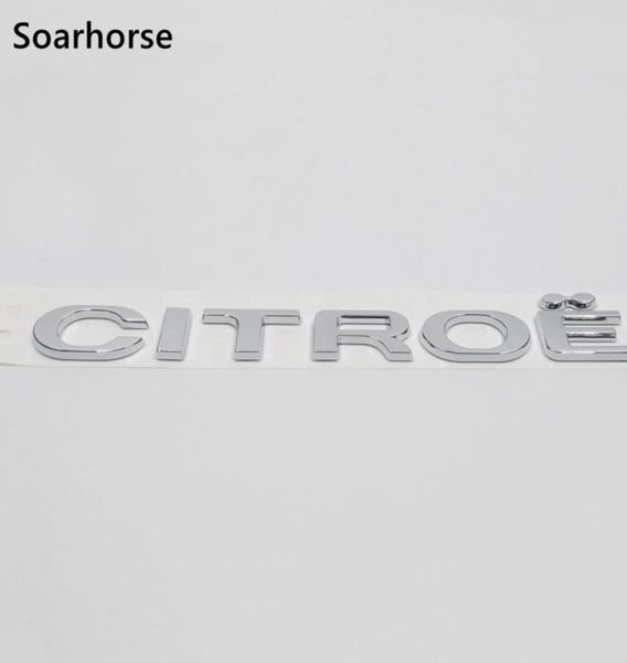 Citroen Logo Otomobil Arka Bagaj Rozeti için 3D Letters Amblem Citroen C1 C2 C3 C4 C5 Picasso2480486