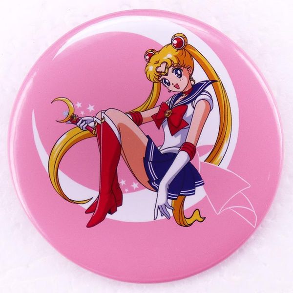 Sailor Moon in stacca Spettatura di film anime Cine Games Giochi di smalto duro raccolta battitori per battute di cappello da backpack con spalla di cartone animato