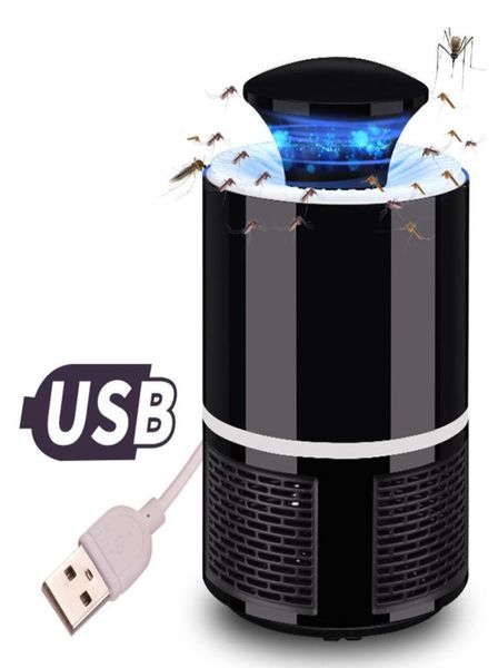 USB Electronics Mosquito assassino de lâmpada de praga Controle elétrico Mosquito assassino Fly Trap LED Lâmpada leve inseto Repulsor1780995