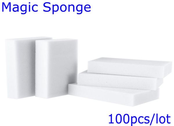 Esponja Magica para Limpeza Magic Sponge Borner Sponge Melamine Spongy para limpeza Ferramentas de cozinha Magic Eraser 100pcslot5786191
