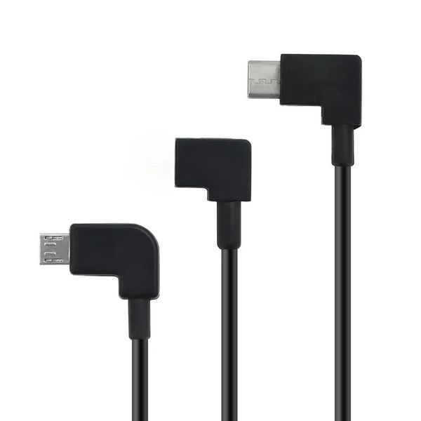 2024 Nuovo nuovo cavo USB da 20 cm per tipo C breve 2,4A Cavo di ricarica rapida Elbow da 90 gradi USB C Micro USB Cavo per tutti