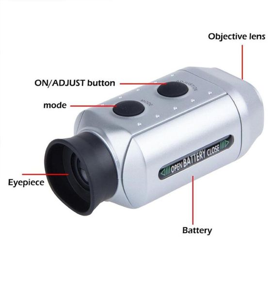 7x Telescópio de óptica digital laser laser handheld range rangefinder golf range scope scope quintal medidor de distância rangefinder3728219