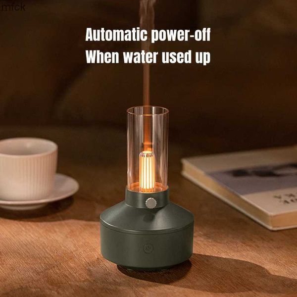 Luftbefeuchter Retro -Kerosin -Lampe Aromatherapie Diffusor Luftbefeuchter Heimat Duft USB Elektrisch Ultraschall Aroma Öl Differor