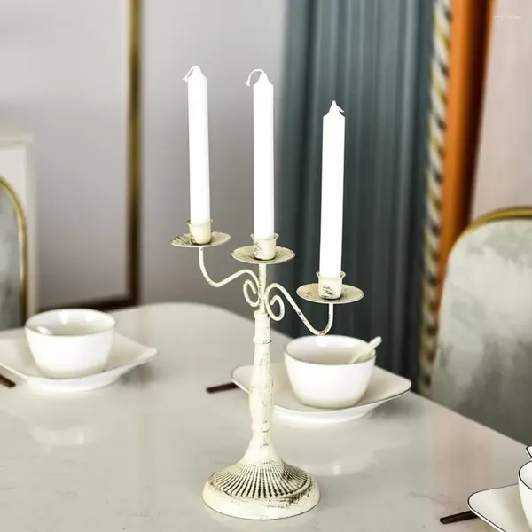 Держатели свечей Полезное контейнер Light Luxury Stuldy Hollow-Out Design Stand Decorative Candlestick Party Party