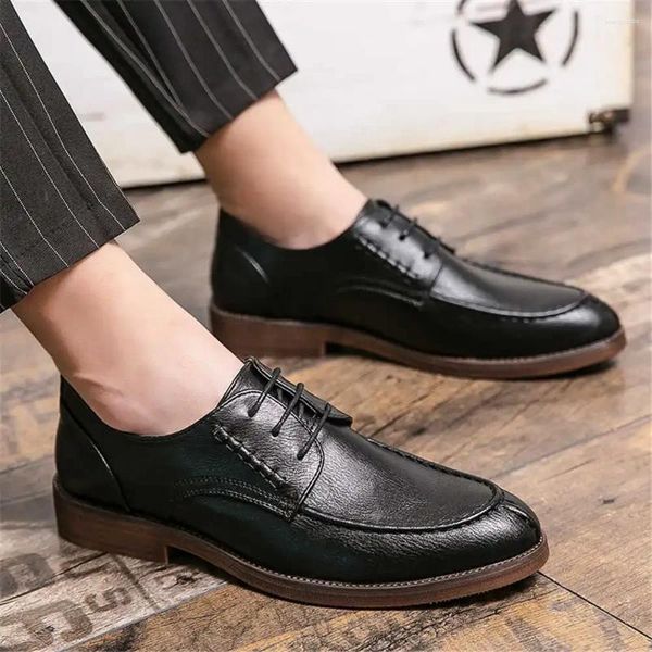 Scarpe vestiti oxford numero 40 piatto per uomini tacchi abiti marroni sneaker da festa da uomo sport retry tenix rifornimenti alla moda