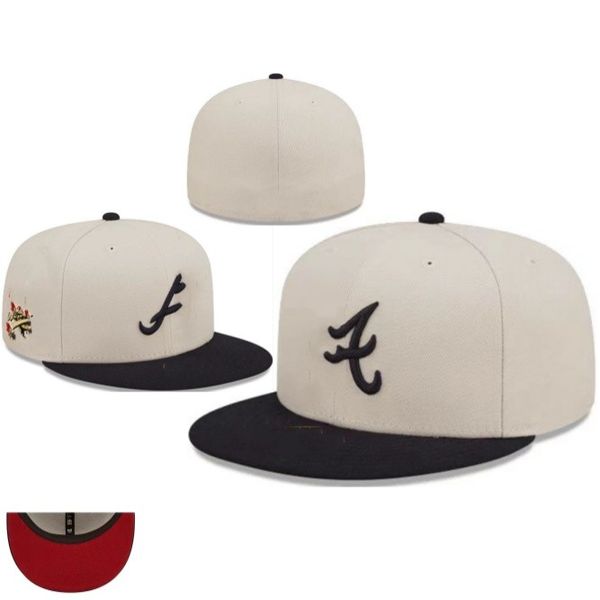 24 Cores 2024 Men Hats de beisebol branco de beisebol masculino Atlanta cor azul liso Caps de tamanho grande fechado Green Angeles HAT BRIM HIP HIP CLASSIC Sports Hat AP13-03