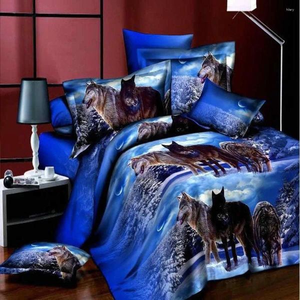 Bedding define promocina!Juegos de Cama 3d Juego Tamao King 4 UDS Colcha Algodn Familiar