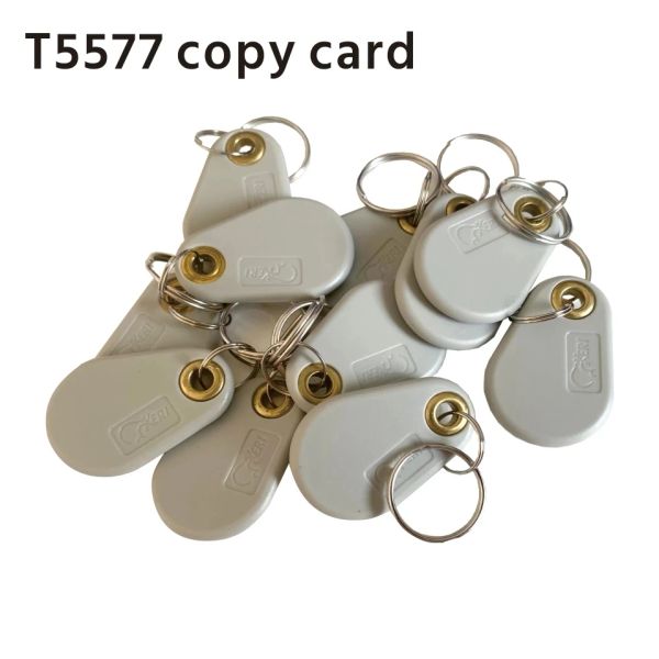 Keychains 2023 Neues 125kHz T5577 RFID -Schlüssel Tags EM4305 Ring Token SCHREIBUNG KEYFOB RECTABLE KEYCHAIN ACCESS ACCESS CARD COPY Klon Duplikat