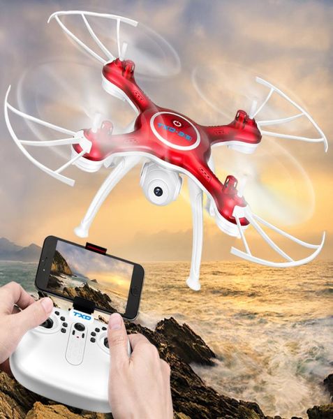 Kamera Drohne 24G RC Helicopter App Control Quadcopter Hubschrauber fliegen für Luftpotpfotten Fouraxis Aircraft Kinder Toys9286940