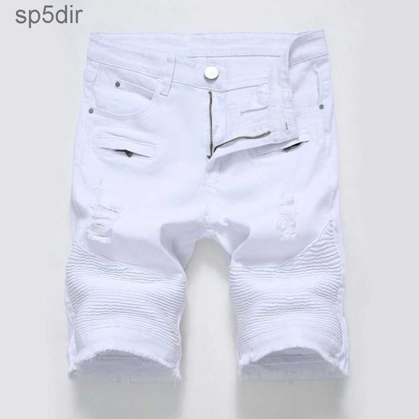 Новые шорты High Street Hip Hop Fashion Summer Summer Short Jeans мягкие и удобные дыры NVW5