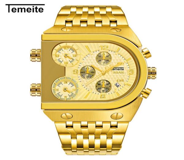 Novo padrão Pattern Special Wrist Watch Fashion Military Três furo horário mais a aço do calendário de funções traga quartzo relógios homens esportes maste1906844