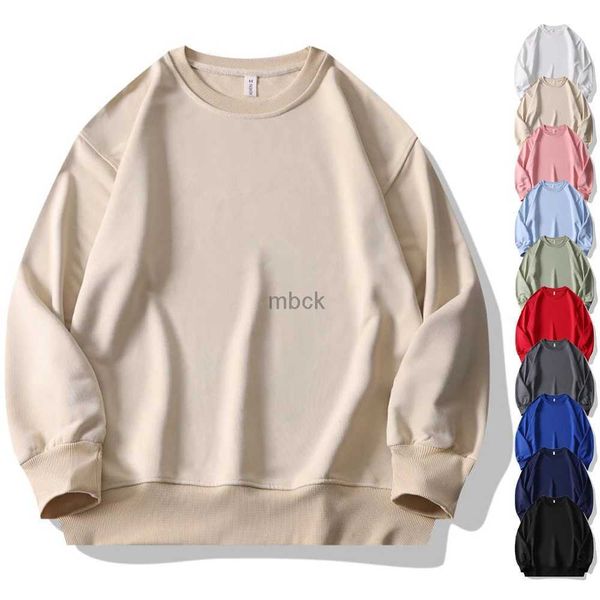 Sweatshirts Mens Jackets Plain Fashion Crew pescoço moletom unisex por atacado de manga longa colorido de moletom de moletom de moletom polerones para hombre 240412