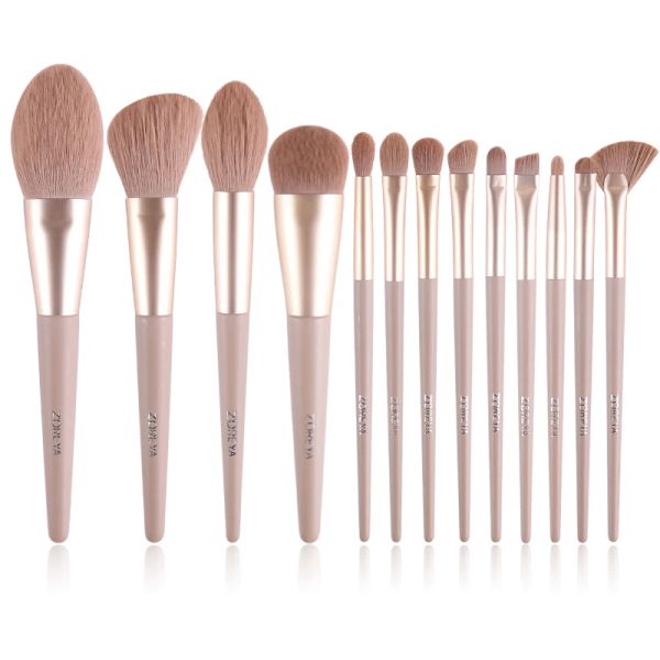 Shadow Zoreya Make -up Pinsel Set hochwertiges Pulverfundament Fundament Blushadow Make -up Pinsel -Set -Werkzeuge natürliche Haarbroschas Maquillaje