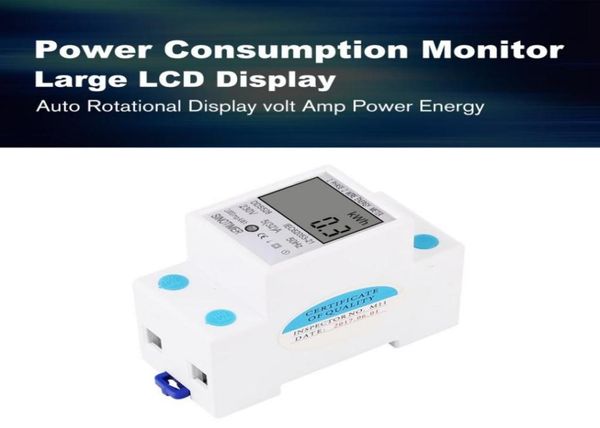 Синотимер энергопотребляет энергия waamp Volt Meter Analyzer KWH AC 230V Цифровой монитор использования электроэнергии Wattmeter1028861