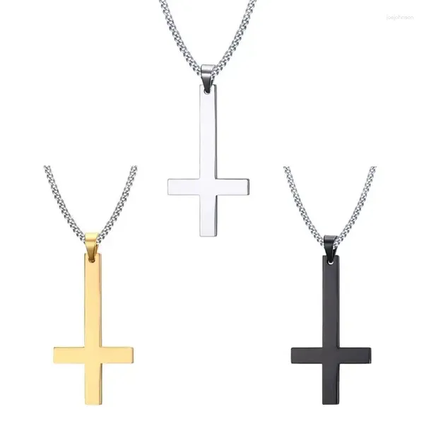 Anhänger Halsketten Schmuck Edelstahl für Kreuz Halskette Spirituelle Gif