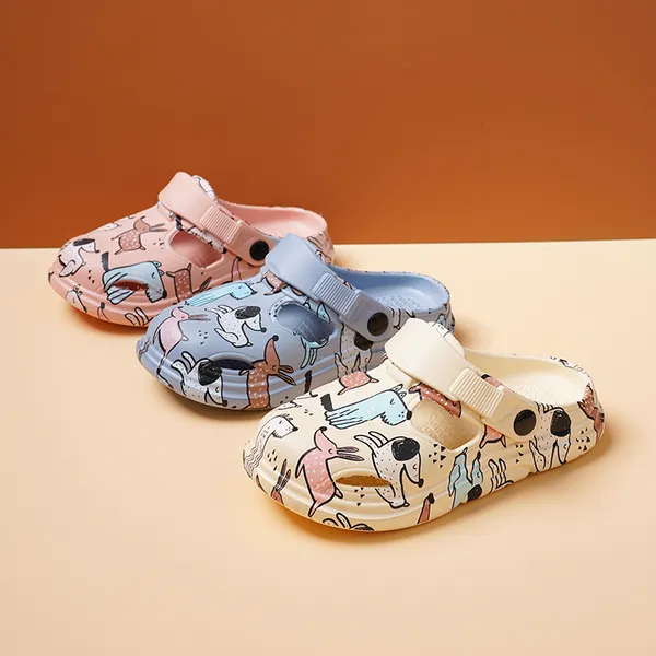 Gummi Eva Perforatedes Schuhe graue Sandalen und Hausschuhe für Sommerschuhe Pflaumen Dunkelrosa Wassermelone