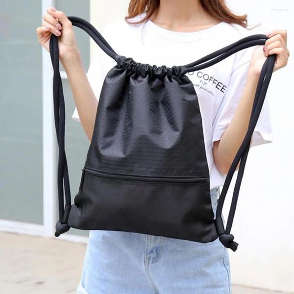Sırt çantası su geçirmez naylon çekiliş çantası hafif aşınma dirençli anti-stain strap string sports açık hava için
