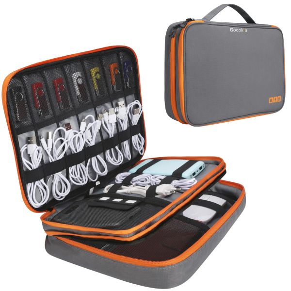 Fälle tragbares elektronisches Zubehör Travel Case, Kabelorganisator -Tasche Gadget -Tragetasche für iPad, Kabel, Strom, USB -Flash -Laufwerk, Ladegerät