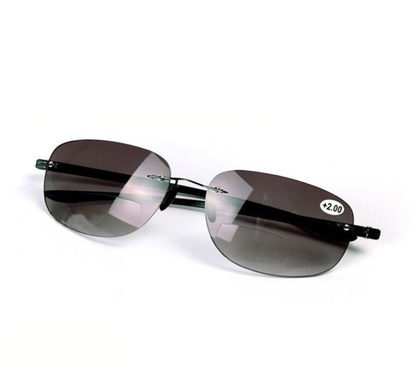 Bifocali di moda Lettura occhiali occhiali da uomo occhiali da sole a lenti nere fuori da lettore per occhiali 1035 Forza Far e2978109