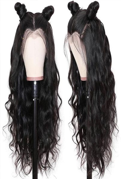 Natural Wave Full Spitzenperücken brasilianische menschliche Haar Perücken vorgezogener Spitzenvorderperücke für Frauen 824quot Remy Wigs5348420